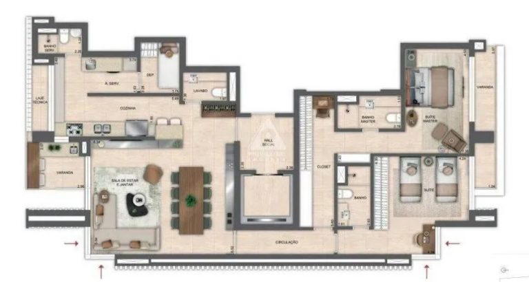 Barra da Tijuca – 2 Quartos (2 suítes) 1 vaga